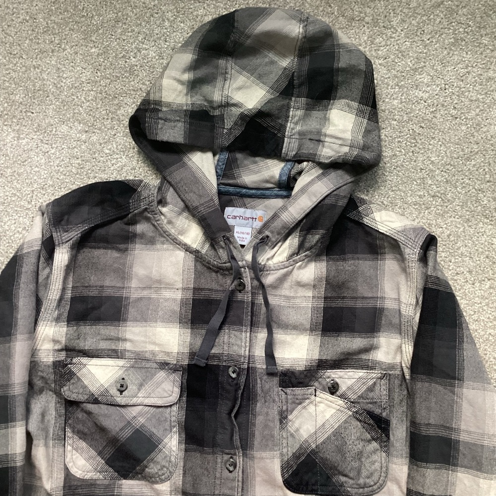 Carhartt Flannel Hoodie Women’s Size XL